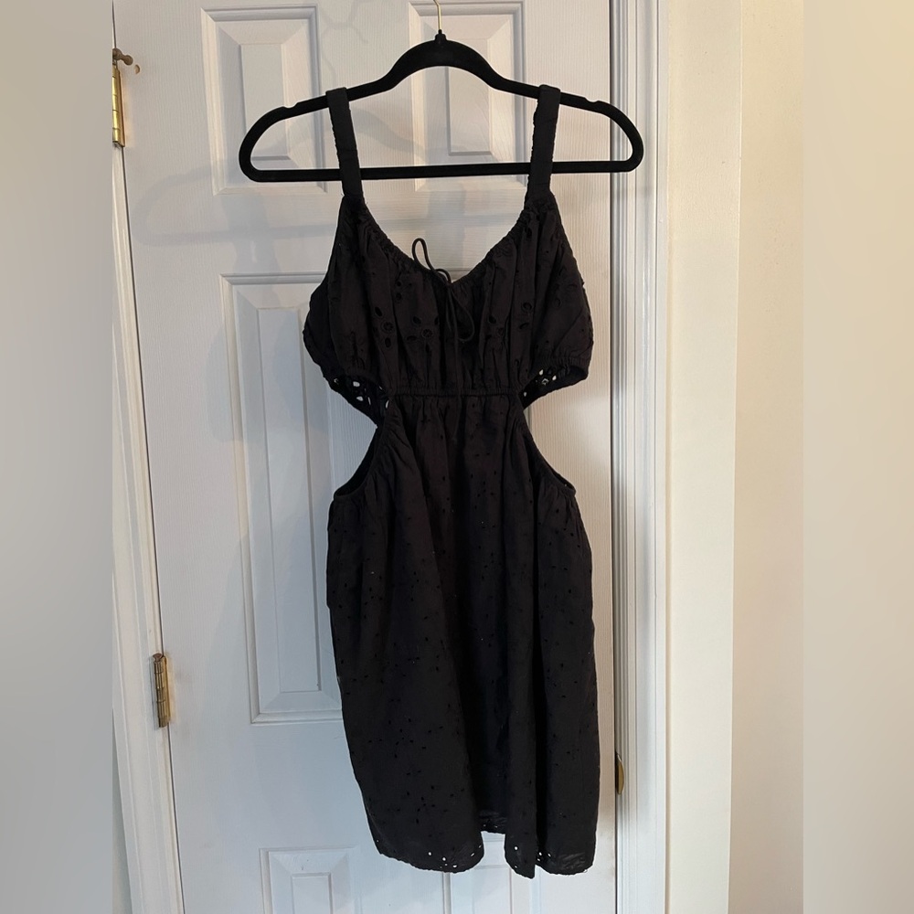 American Eagle Outfitters Black Cutout Dress